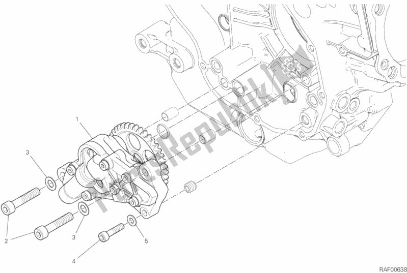 All parts for the Oil Pump of the Ducati Scrambler Icon USA 803 2019